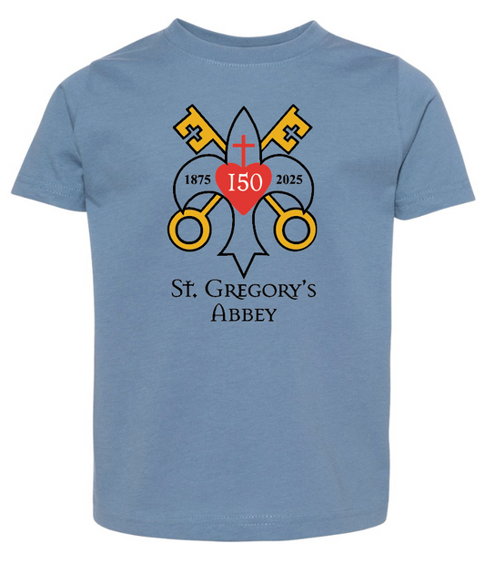 St. Gregory's "Sesquicentennial" Design S/S T-shirt (indigo)(toddler)