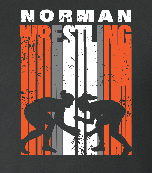 NHS Wrestling "Tall Stripe~Female Wrestlers" Design S/S Softstyle T-shirt