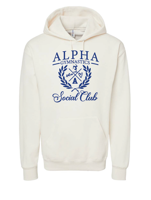 Alpha Gymnastics "Social Club" Design Basic Hooded Sweatshirt