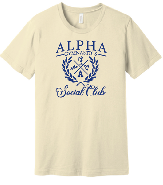 Alpha Gymnastics "Social Club" Design S/S T-shirt