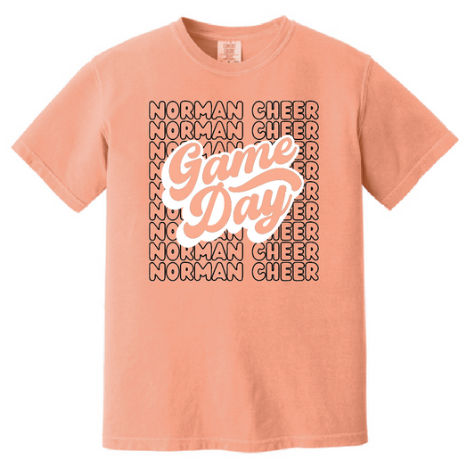 NHS Cheer "Game Day" Design Comfort Color S/S T-shirt
