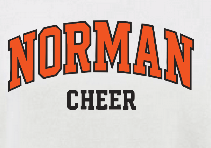 NHS Cheer "Arch" Design Curved Bottom Women's Sweatshirt