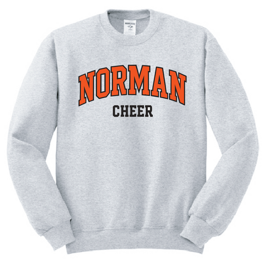 NHS Cheer "Arch" Design Crewneck Sweatshirt (ash)