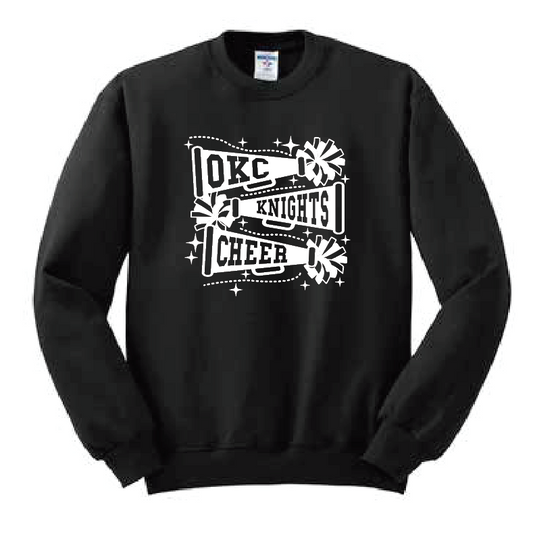 OKC Knights Cheer "Pennants" Design Crewneck Sweatshirt