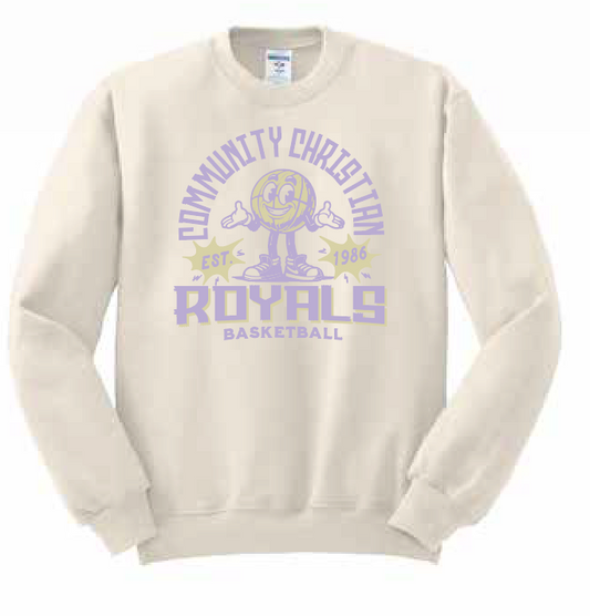 CCS Basketball "Anniversary" Design Crewneck Sweatshirt