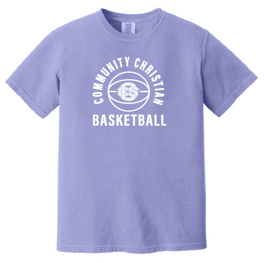 CCS Basketball "Basic Ball" Design Comfort Colors S/S T-shirt (violet)