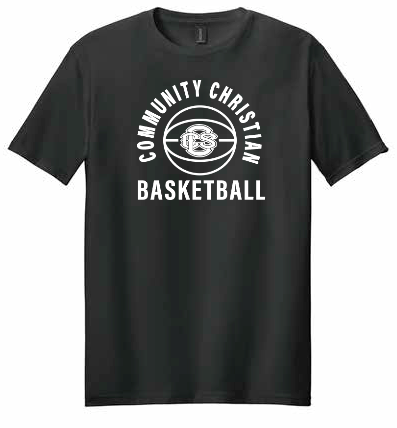 CCS Basketball "Basic Ball" Design Softstyle S/S T-shirt (black)