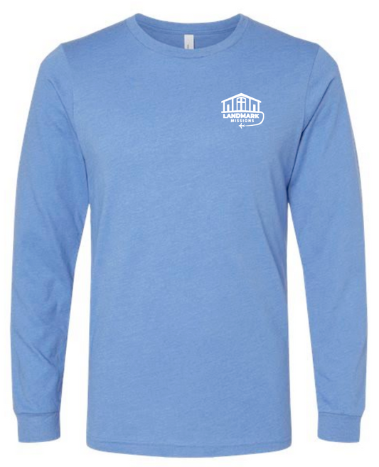 Landmark Missions "Go and Tell" Design L/S T-shirt (blue)