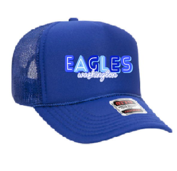 Washington Eagles "Eagles" Design Trucker Cap (royal)