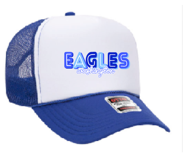 Washington Eagles "Eagles" Design Trucker Cap (royal/white)