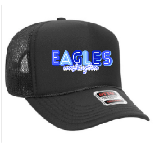 Washington Eagles "Eagles" Design Trucker Cap (black)