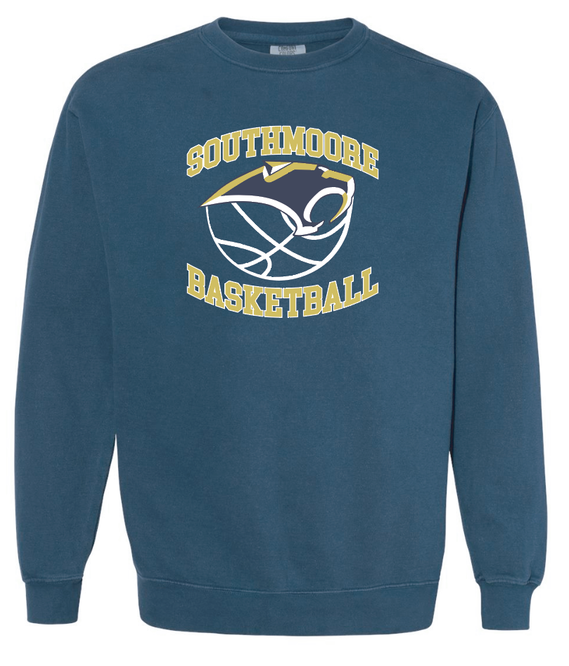 Southmoore Basketball "Ball" Design Comfort Colors Crewneck Sweatshirt