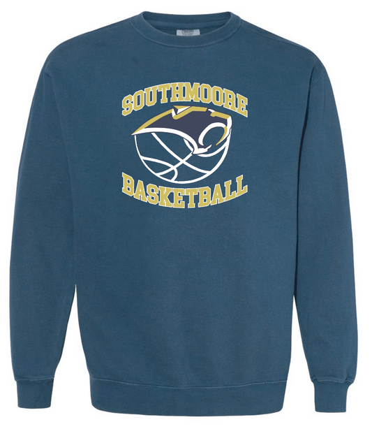 Southmoore Basketball "Ball" Design Comfort Colors Crewneck Sweatshirt