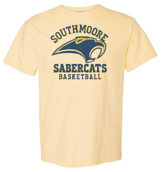 Southmoore Basketball "Crayon" Design S/S T-shirt (butter)