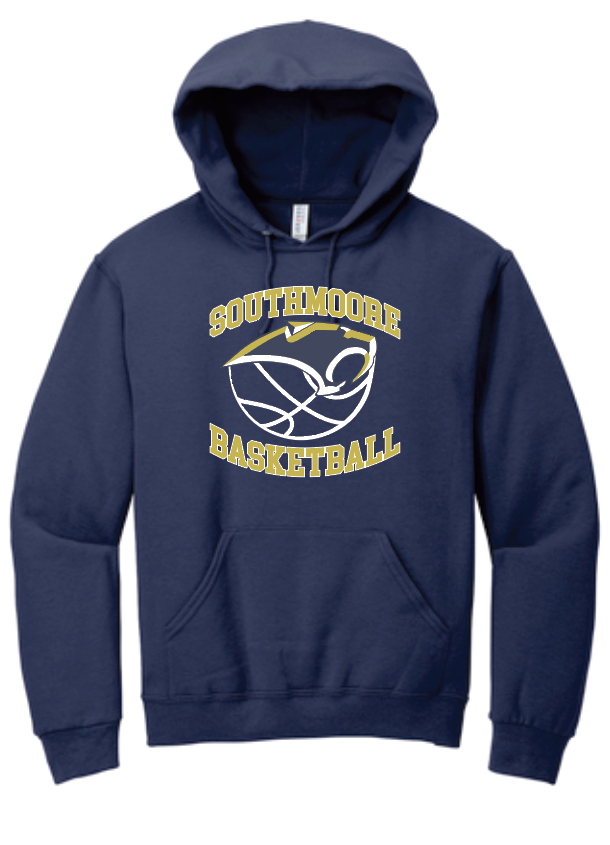 Southmoore Basketball "Ball" Design Jerzees Hooded Sweatshirt