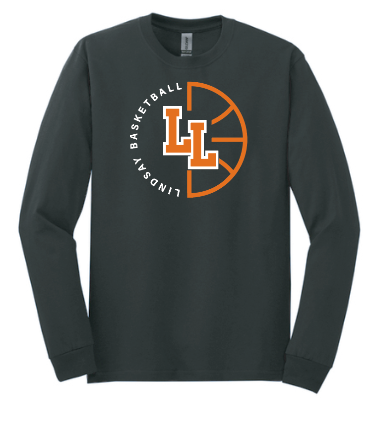 Lindsay Basketball "Ball" Design L/S T-shirt (black)