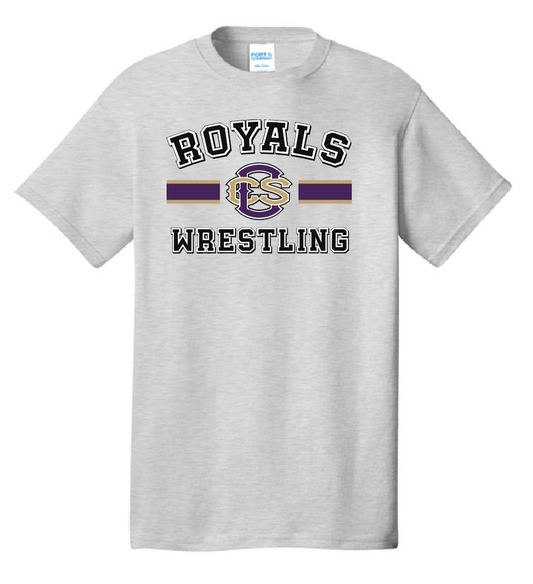 CCS Wrestling "Bar Logo" Design S/S T-shirt (ash)