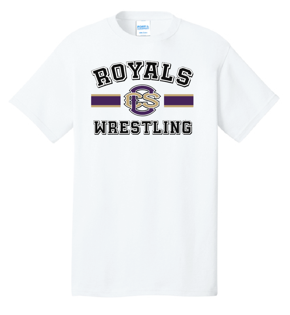 CCS Wrestling "Bar Logo" Design S/S T-shirt (white)