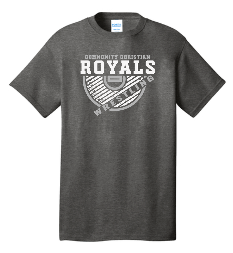 CCS Wrestling "Mat" Design S/S T-shirt (heather)