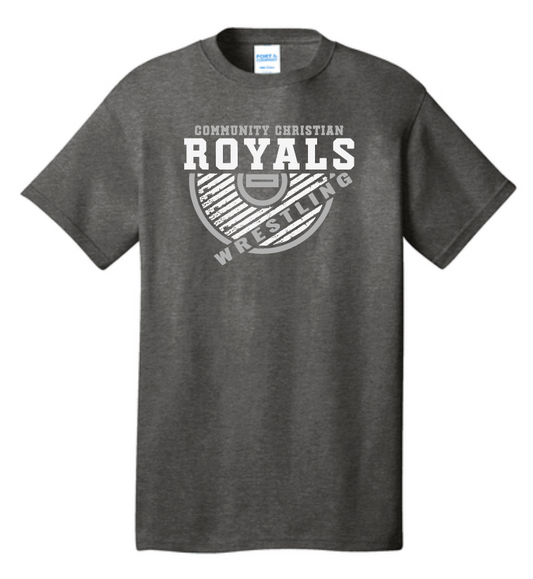 CCS Wrestling "Mat" Design S/S T-shirt (heather)