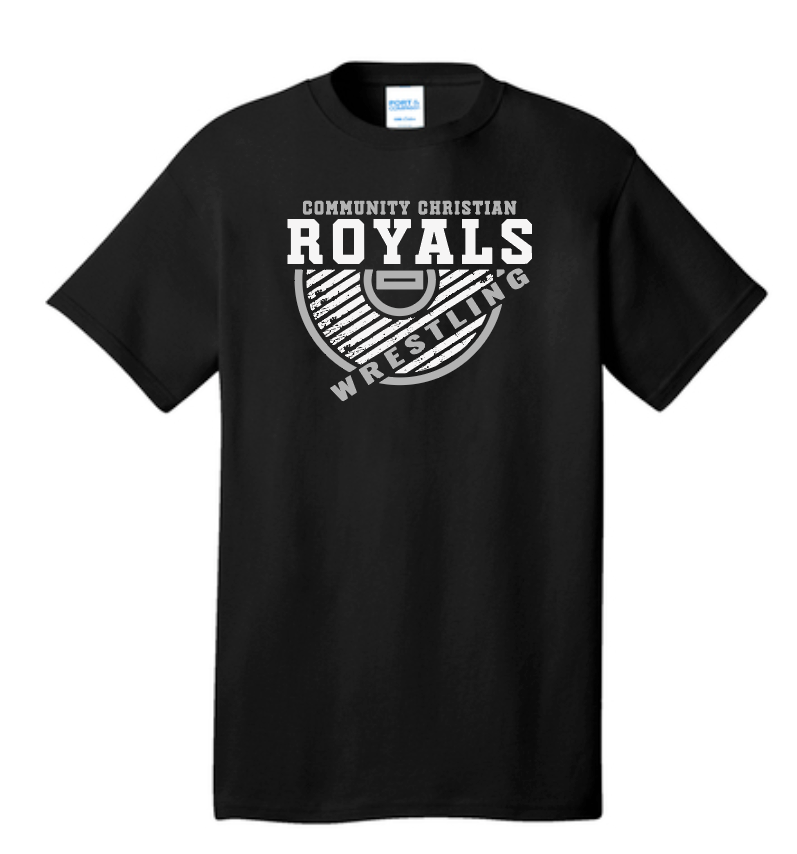 CCS Wrestling "Mat" Design S/S T-shirt (black)