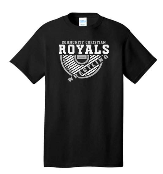 CCS Wrestling "Mat" Design S/S T-shirt (black)