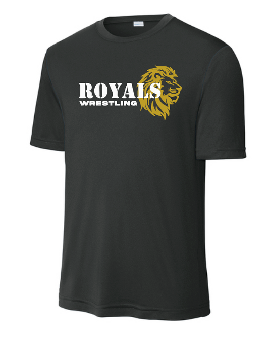 CCS Wrestling "Lion Head" Design S/S Moisture Wicking T-shirt (black)