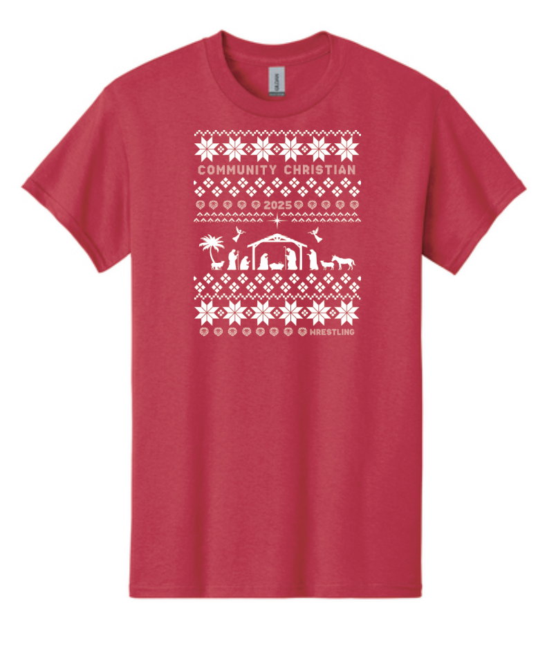 CCS Wrestling Christmas Sweater Design S/S T-shirt