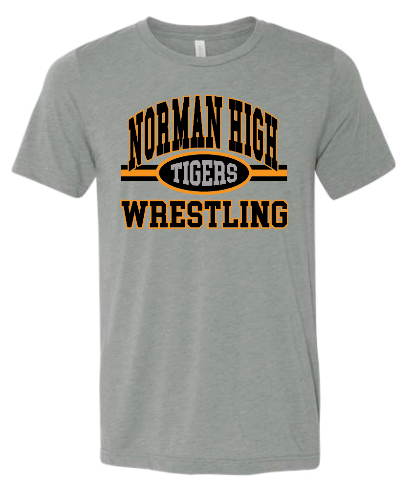NHS Wrestling "Arched" Design S/S Softstyle T-shirt