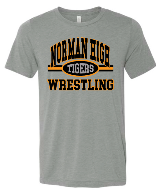 NHS Wrestling "Arched" Design S/S Softstyle T-shirt