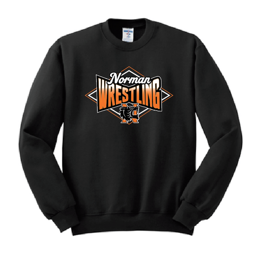 NHS Wrestling "Diamond" Design Crewneck Sweatshirt