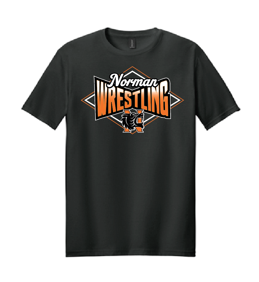 NHS Wrestling "Diamond" Design S/S Softstyle T-shirt