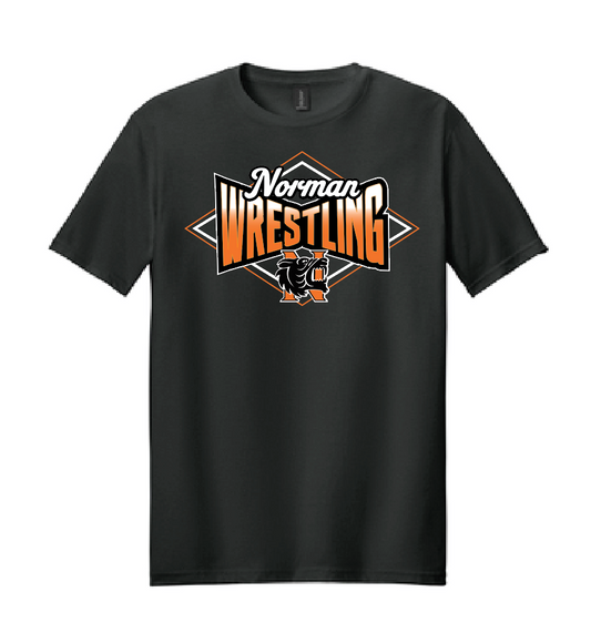 NHS Wrestling "Diamond" Design S/S Softstyle T-shirt