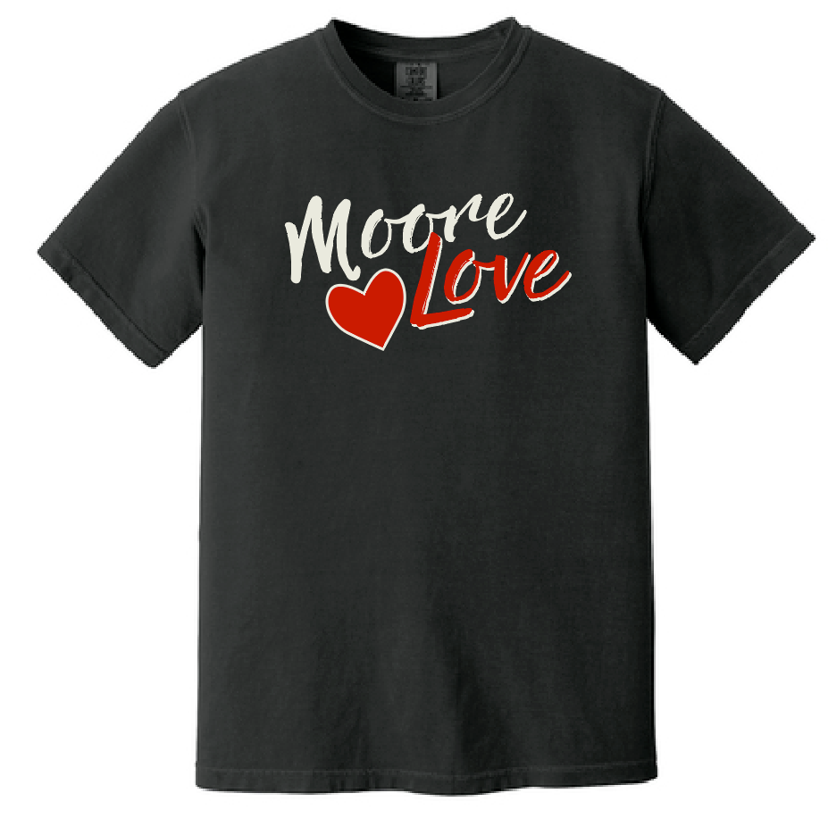 HWJH Moore Love "Script" Design Comfort Colors S/S T-shirt (black)