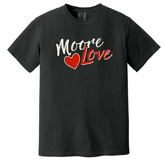 HWJH Moore Love "Script" Design Comfort Colors S/S T-shirt (black)