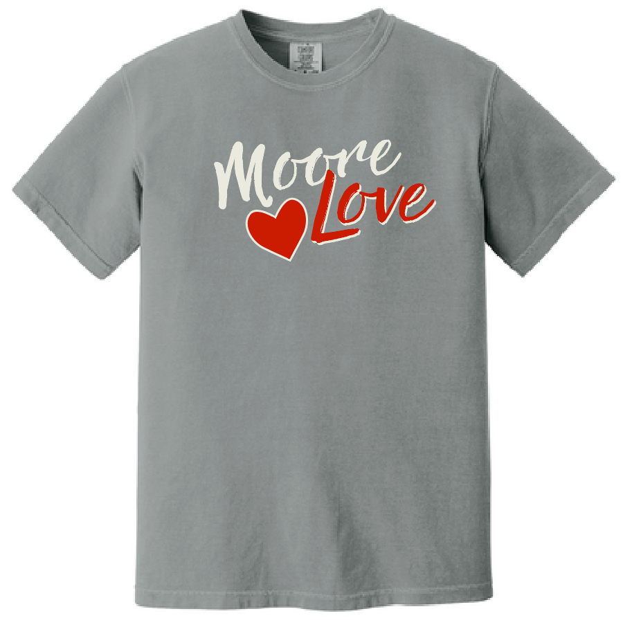 HWJH Moore Love "Script" Design Comfort Colors S/S T-shirt (grey)