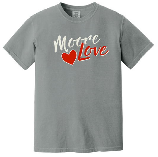 HWJH Moore Love "Script" Design Comfort Colors S/S T-shirt (grey)