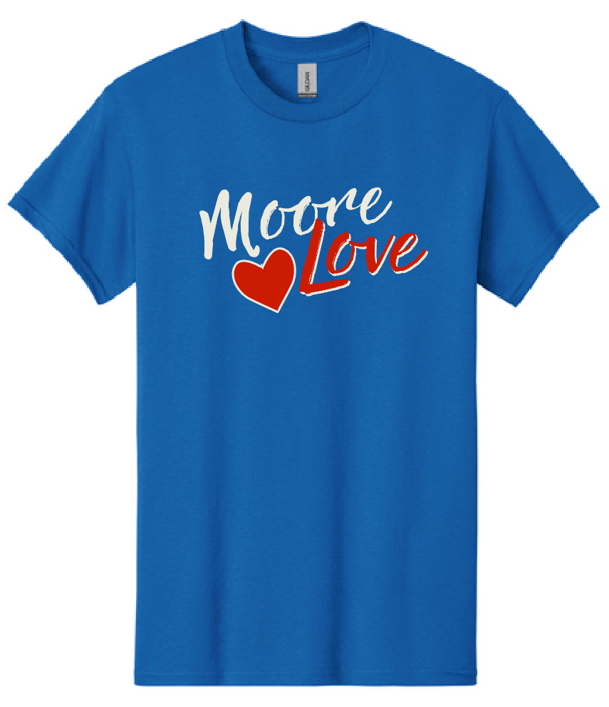 HWJH Moore Love "Script" Design Gildan S/S T-shirt (royal)