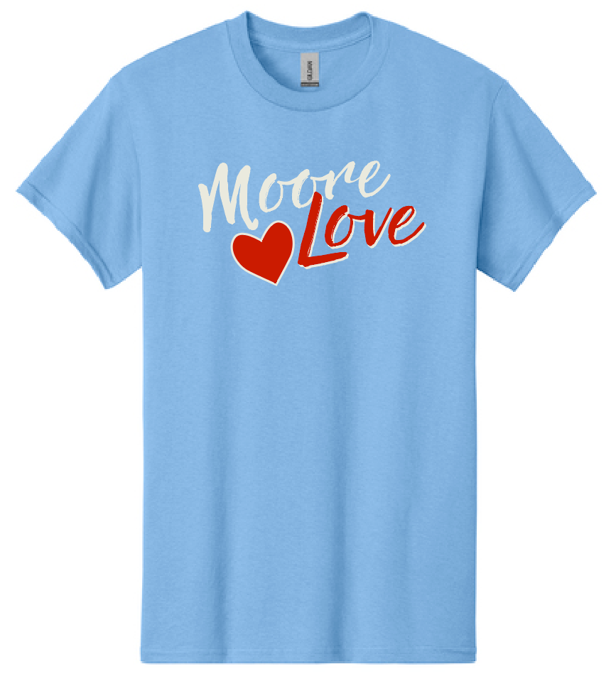 HWJH Moore Love "Script" Design Gildan S/S T-shirt (carolina)