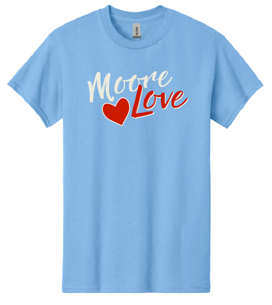 HWJH Moore Love "Script" Design Gildan S/S T-shirt (carolina)