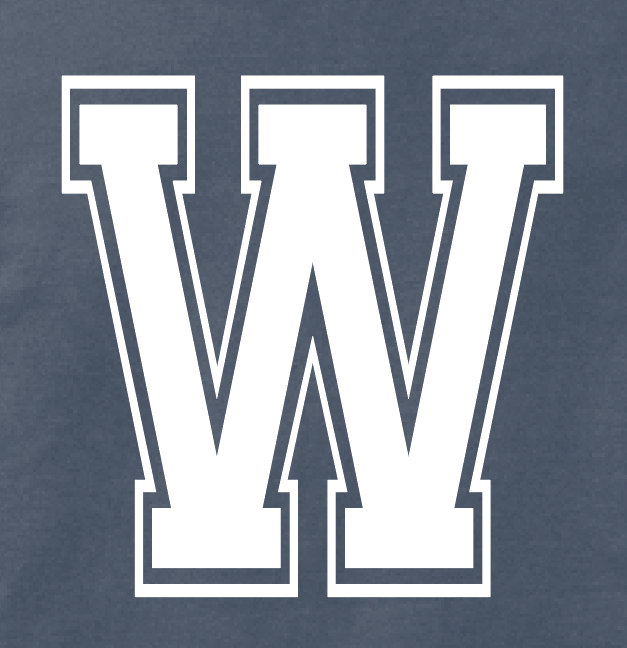 Whittier "Big W" Design Comfort Colors L/S T-shirt