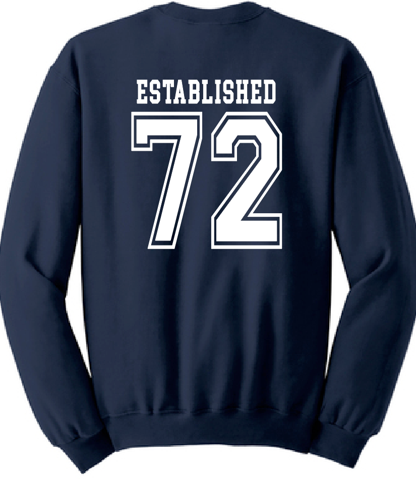 Whittier "Big W" Design Crewneck Sweatshirt