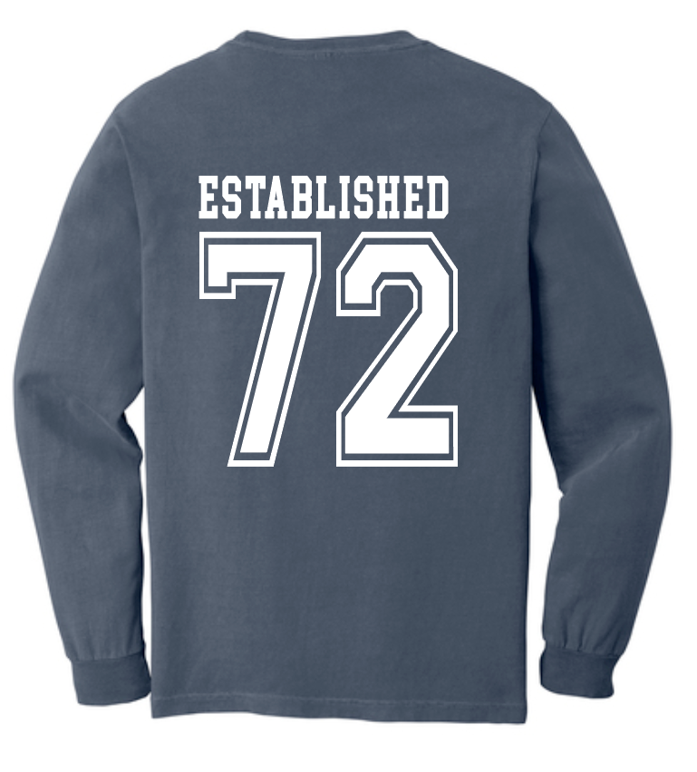 Whittier "Big W" Design Comfort Colors L/S T-shirt