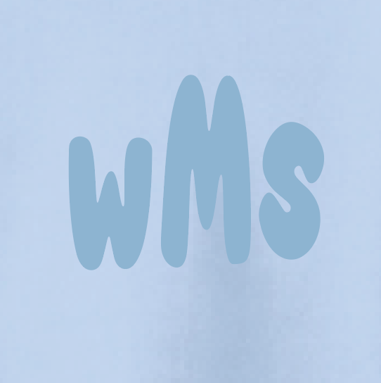 Whittier "Bubble Letters" Design Crewneck Sweatshirt (puff print)