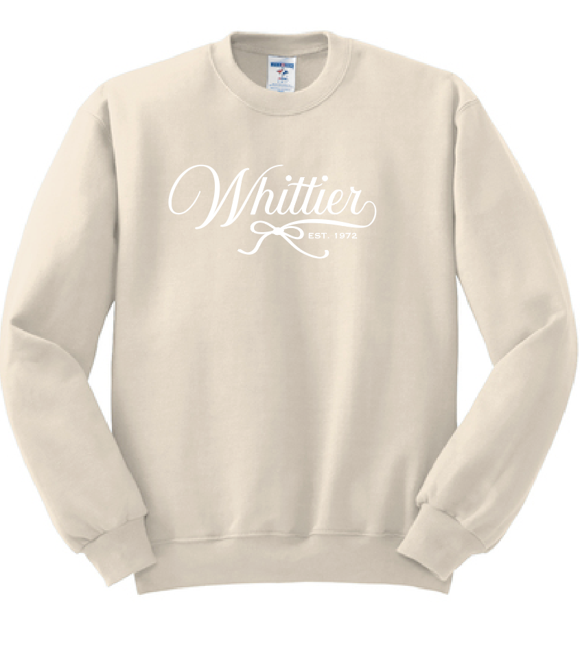 Whittier "Bow" Design Crewneck Sweatshirt (natural)