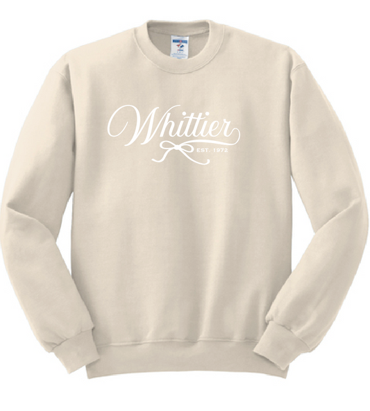 Whittier "Bow" Design Crewneck Sweatshirt (natural)
