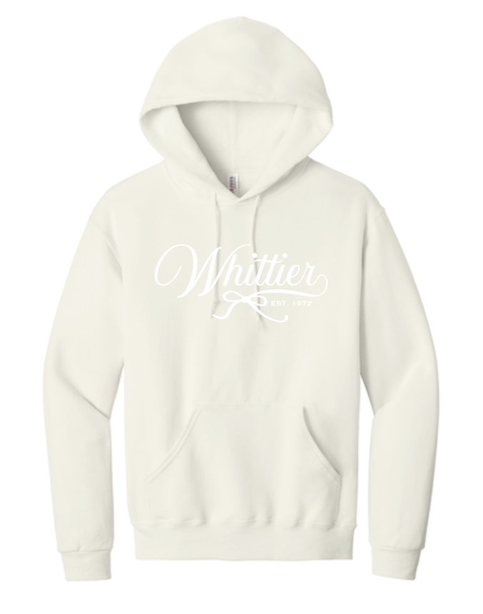 Whittier "Bow" Design Hooded Sweatshirt (natural)