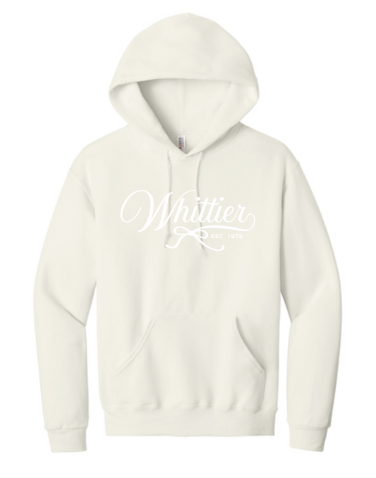 Whittier "Bow" Design Hooded Sweatshirt (natural)