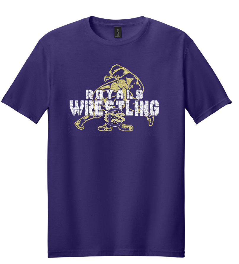 CCS Wrestling Athletes "Royals Wrestling" Softstyle S/S T-shirt (Copy)