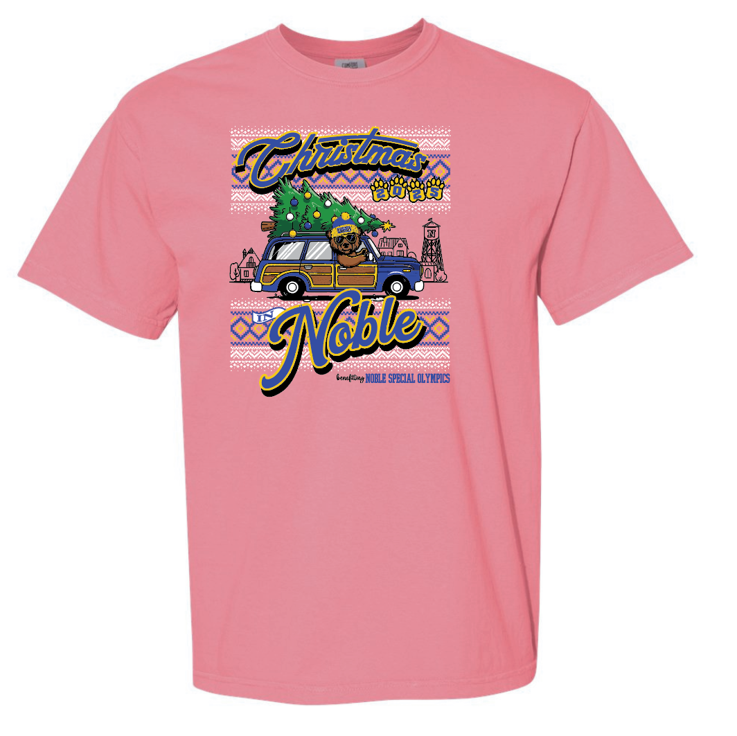 Noble Special Olympics "Christmas" Design Comfort Colors S/S T-shirt (crunchberry)